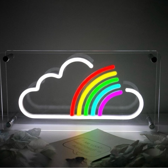 Rainbow Cloud Neon Sign Colorful LED - Picture 1 of 3